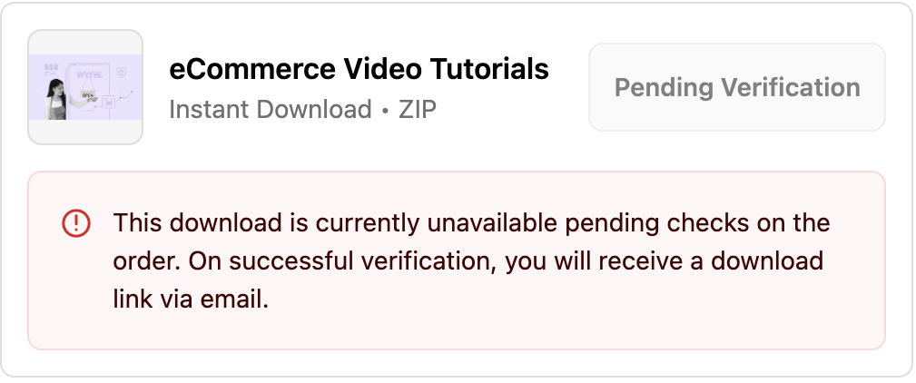 Fraud Protection Interface